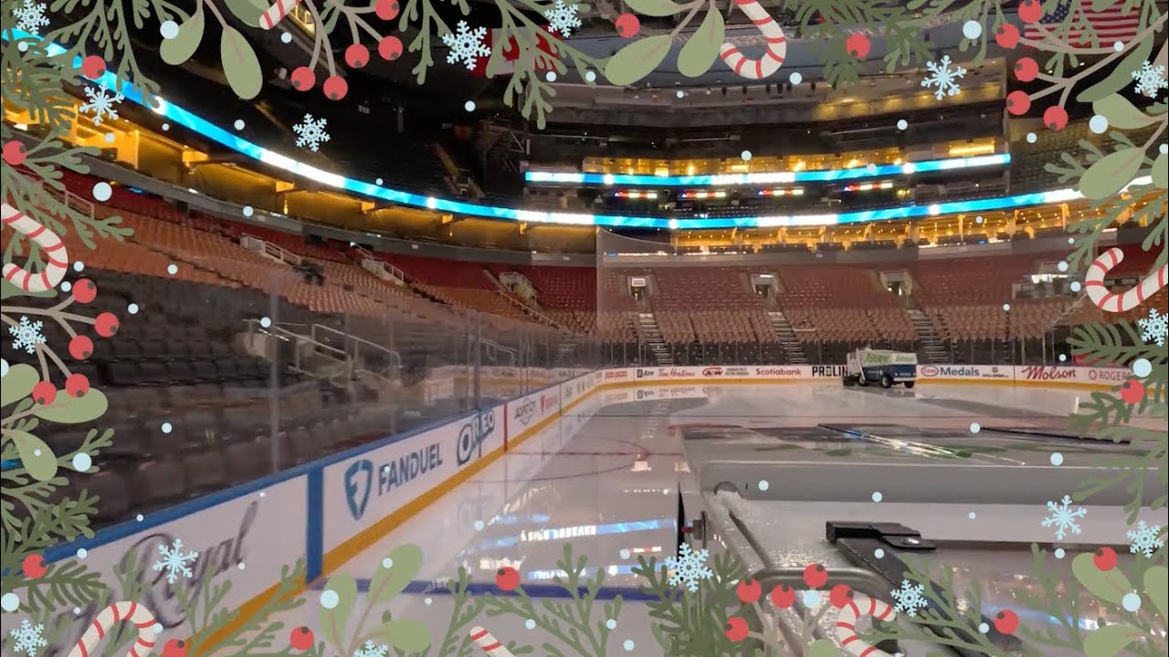 Toronto Maple Leafs Leafs Zamboni ASMR Cam | 1 hr ZamCam Relaxing Christmas and Holiday Ambience