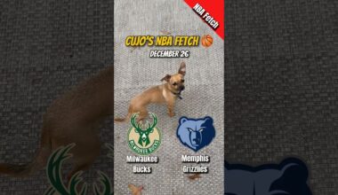 Cujo’s NBA Fetch | Milwaukee Bucks vs Memphis Grizzlies 🐕 12-26-2025 NBA Basketball