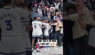 POV: Ant Edwards sends it to OT with a CLUTCH three 😮‍💨