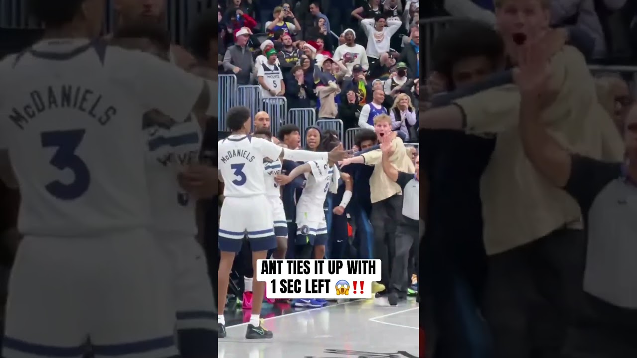 POV: Ant Edwards sends it to OT with a CLUTCH three 😮‍💨