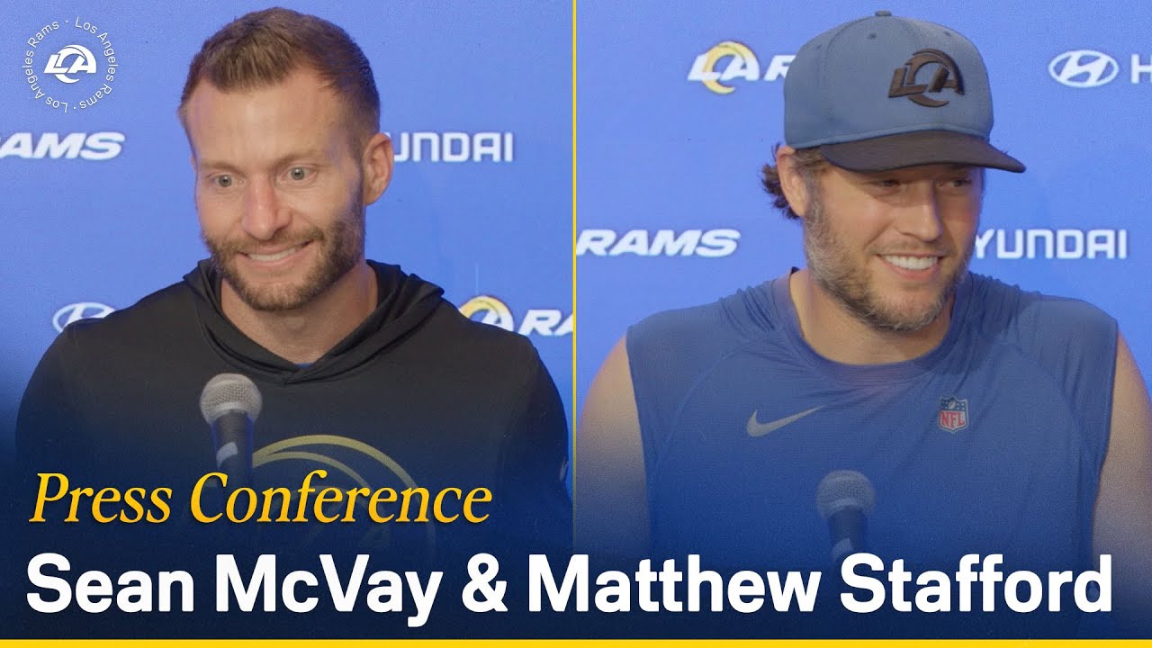 Sean McVay & Matthew Stafford Talk Pro Bowl, Monday Night Football & Practicing At SoFi Stadium