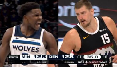 WILD Final 3 Minutes to Denver Nuggets vs Minnesota Timberwolves on Christmas Day