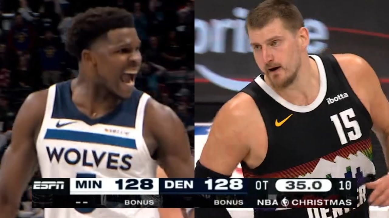 WILD Final 3 Minutes to Denver Nuggets vs Minnesota Timberwolves on Christmas Day