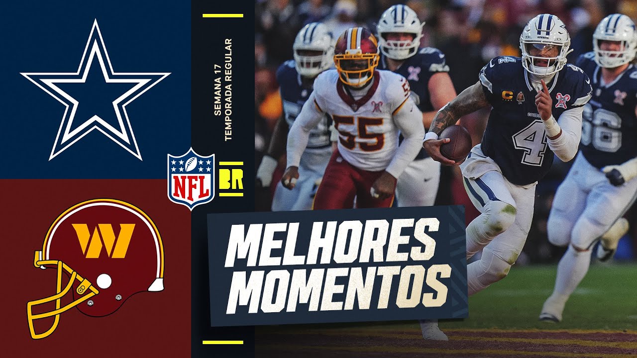 Dallas Cowboys vs Washington Commanders | Melhores Momentos - Semana 17 | NFL 2025