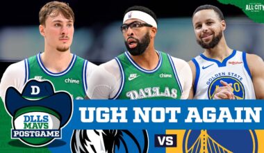 Anthony Davis Leaves With Groin Injury In Dallas Mavericks Loss to Warriors | DLLS MAVS POSTGAME