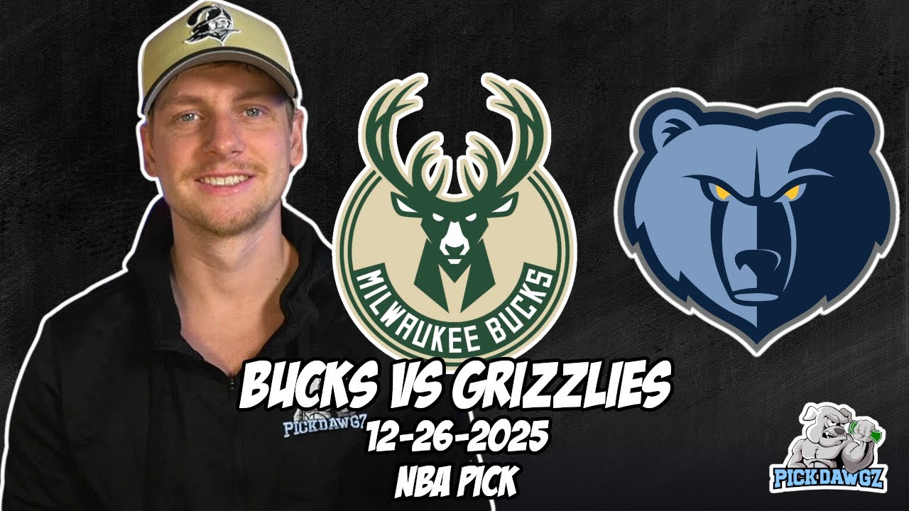 Milwaukee Bucks vs Memphis Grizzlies 12/26/25 NBA Free Picks & Prediction | NBA Betting Tips