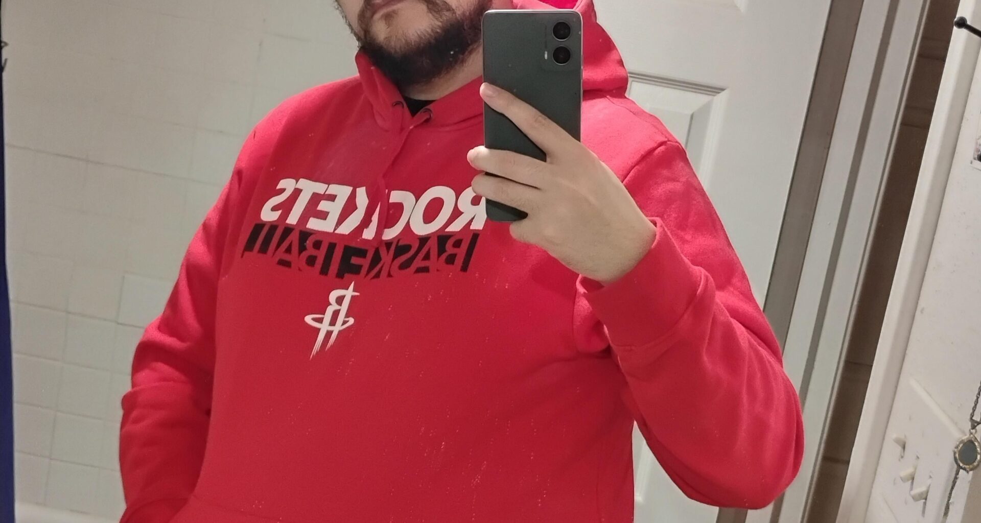 Got a Rockets sweater for Xmas, just in time for our win