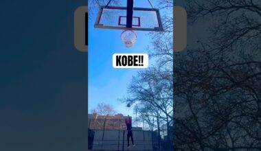 Recreating Kobe’s INCREDIBLE One Legged Buzzer Beater!🔥🐍 #kobebryant #buzzerbeater #shorts