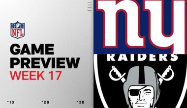 New York Giants vs Las Vegas Raiders | Week 17 Game Preview