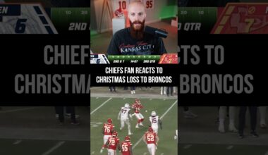 Chiefs fan reacts to barely losing to Broncos on Christmas...