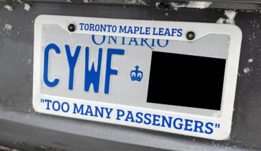I got a custom license plate frame for Christmas this year!