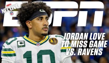 BREAKING: Jordan Love to MISS game vs. Ravens due to concussion, Malik Willis to start | NFL Live