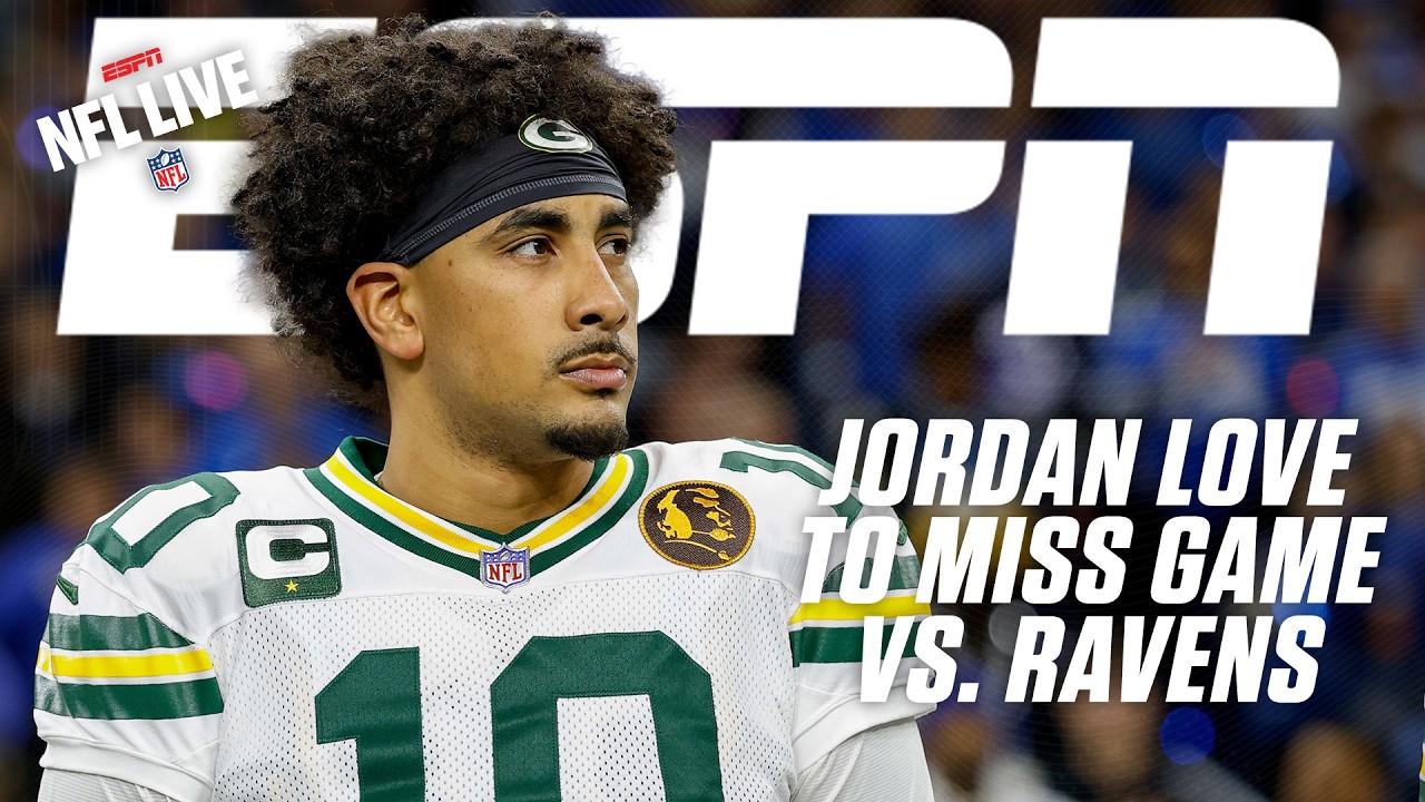 BREAKING: Jordan Love to MISS game vs. Ravens due to concussion, Malik Willis to start | NFL Live