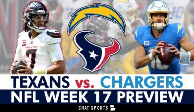 Texans vs. Chargers Preview, Predictions & Injury News | NFL Week 17