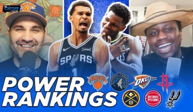 NBA Power Rankings: Spurs DETHRONE Thunder! TWolves & Celtics RISING! | The Dime With Josh and Kwab