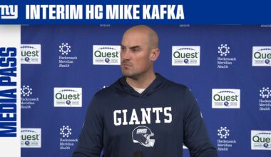 Mike Kafka Provides Final Updates Before Giants vs. Raiders | New York Giants