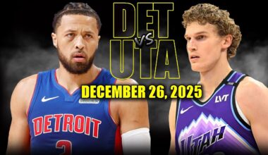 Detroit Pistons vs Utah Jazz Full Game Highlights – December 26, 2025 | NBA Season