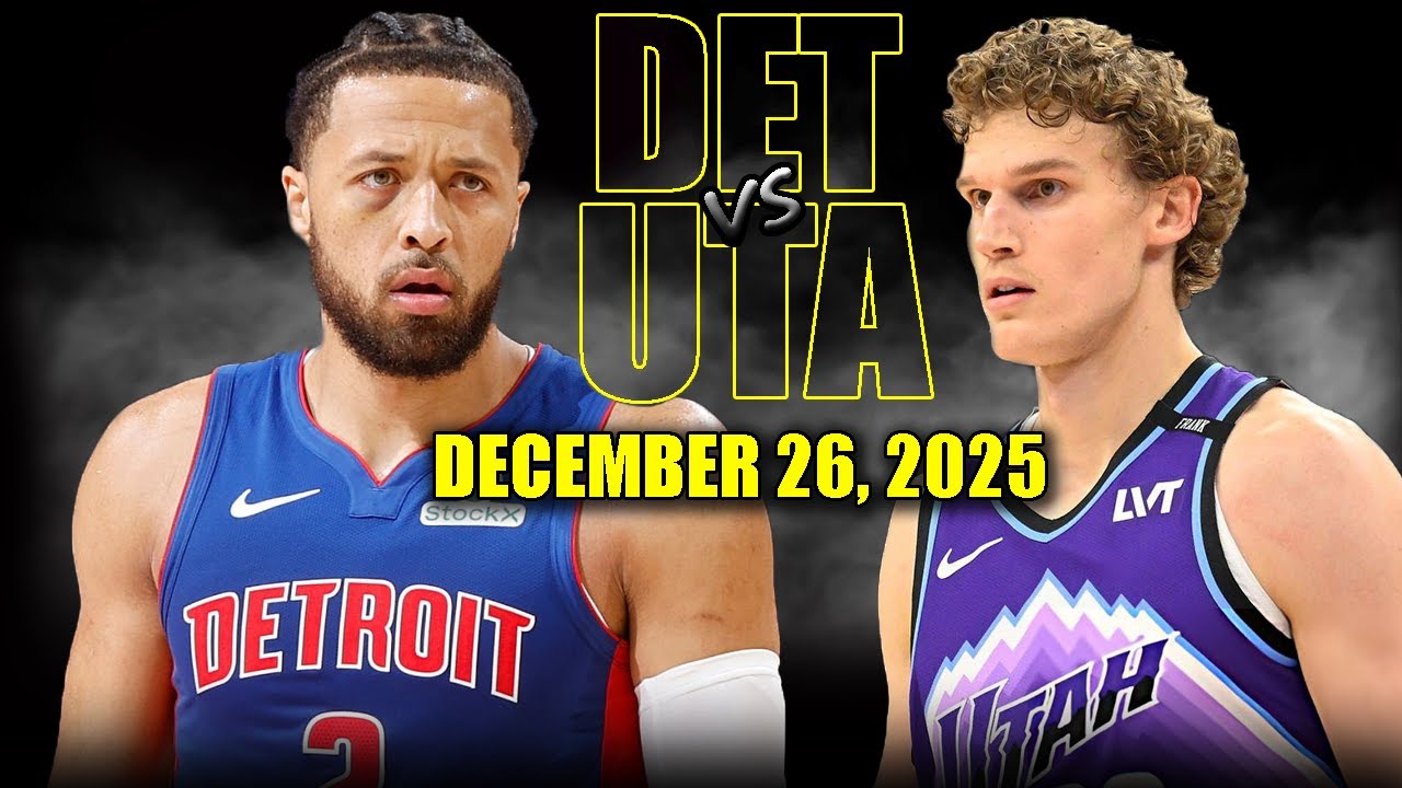 Detroit Pistons vs Utah Jazz Full Game Highlights – December 26, 2025 | NBA Season