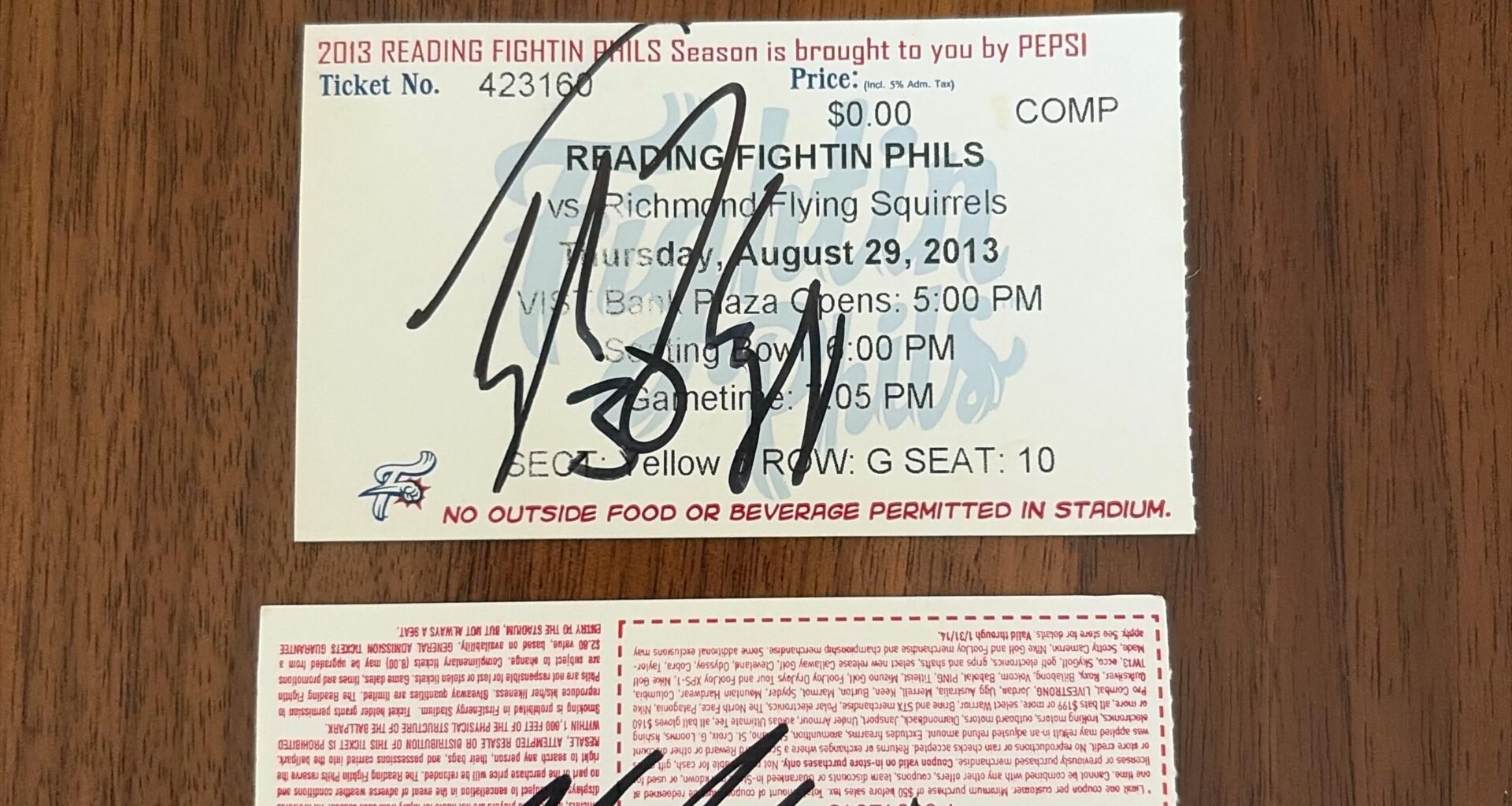 Hey Phils fan, any idea whose signatures these are?