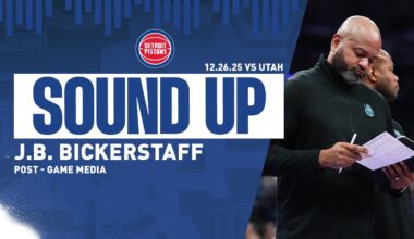 Post-Game Press Conference: J.B. Bickerstaff | Pistons vs. Jazz | 12.26.2025