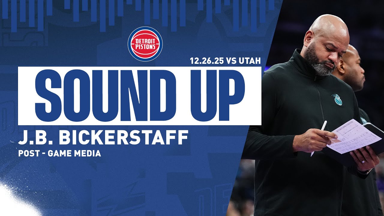 Post-Game Press Conference: J.B. Bickerstaff | Pistons vs. Jazz | 12.26.2025