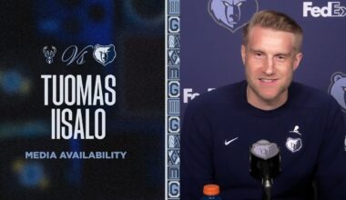 Tuomas Iisalo Press Conference | Grizzlies vs. Bucks