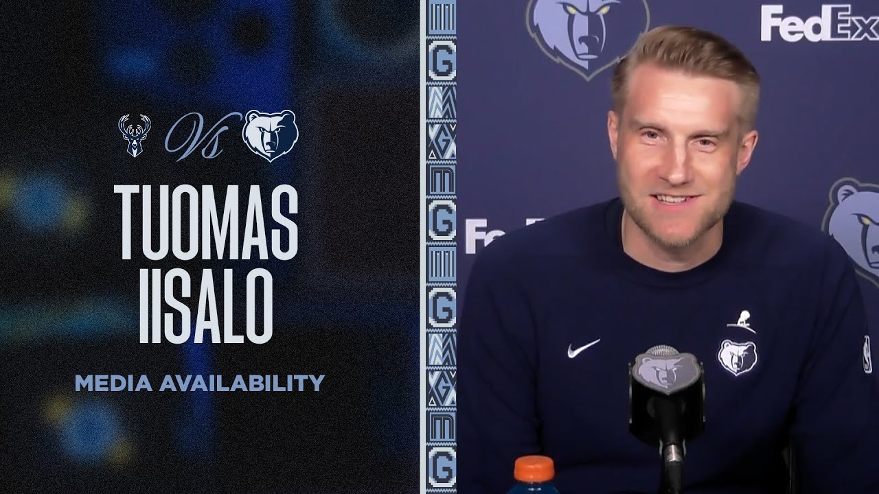 Tuomas Iisalo Press Conference | Grizzlies vs. Bucks