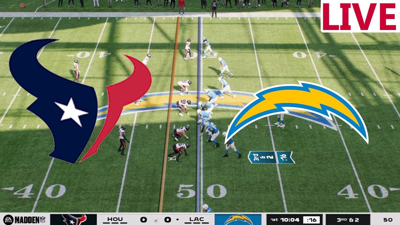🔴LIVE 🔴Houston Texans VS Los Angeles Chargers / NFL Week 17//Madden NFL  26