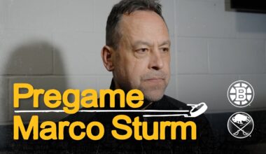 Marco Sturm talks ahead of BOS @ BUF