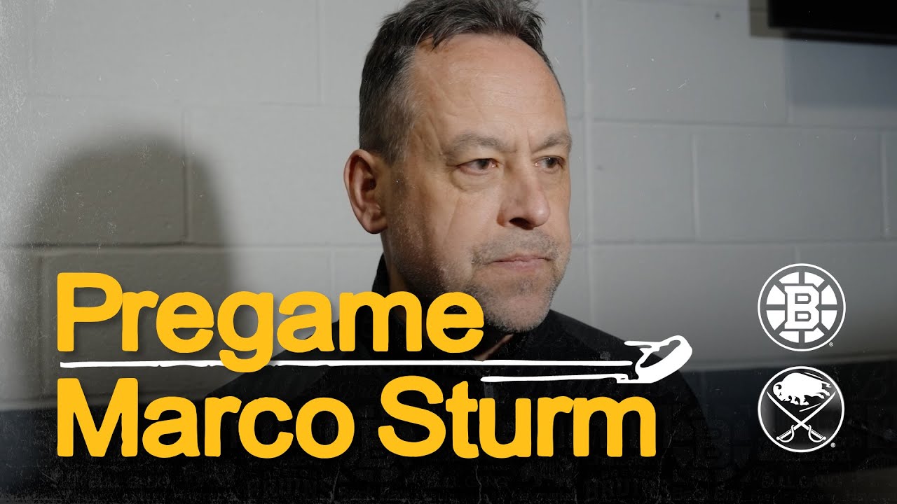 Marco Sturm talks ahead of BOS @ BUF