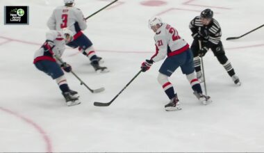 Anthony Beauvillier scores a goal against the New Jersey Devils
