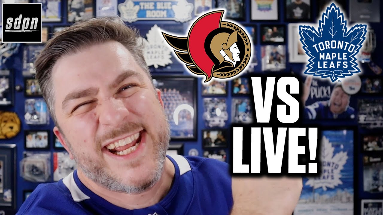 Toronto Maple Leafs vs Ottawa Senators LIVE w/ Steve Dangle