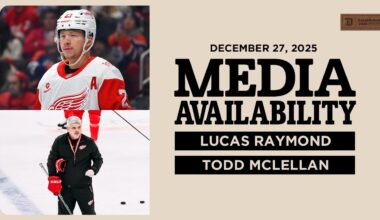 Lucas Raymond & Todd McLellan Morning Skate Media | Dec. 27, 2025