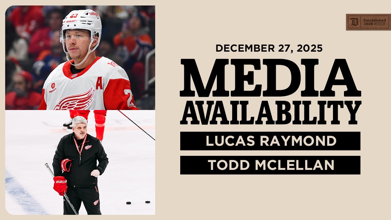 Lucas Raymond & Todd McLellan Morning Skate Media | Dec. 27, 2025