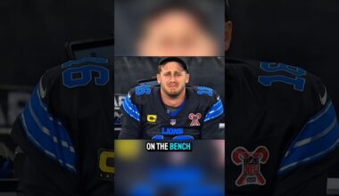 Jared Goff CRIES on the bench after Detroit Lions miss the playoffs 🥹
