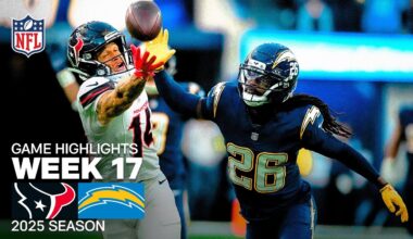 Houston Texans vs Los Angeles Chargers Game Highlights | 2025 NFL Season Week 17