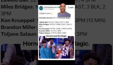 Charlotte Hornets win 2 in a row #nba #charlottehornets #basketball #sports #coachcherry