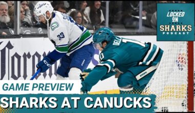 San Jose Sharks Seek Win Over Vancouver Canucks—Watch Celebrini and Eklund SHINE