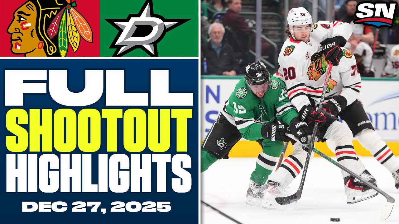Chicago Blackhawks at Dallas Stars | FULL Shootout Highlights - December 27, 2025