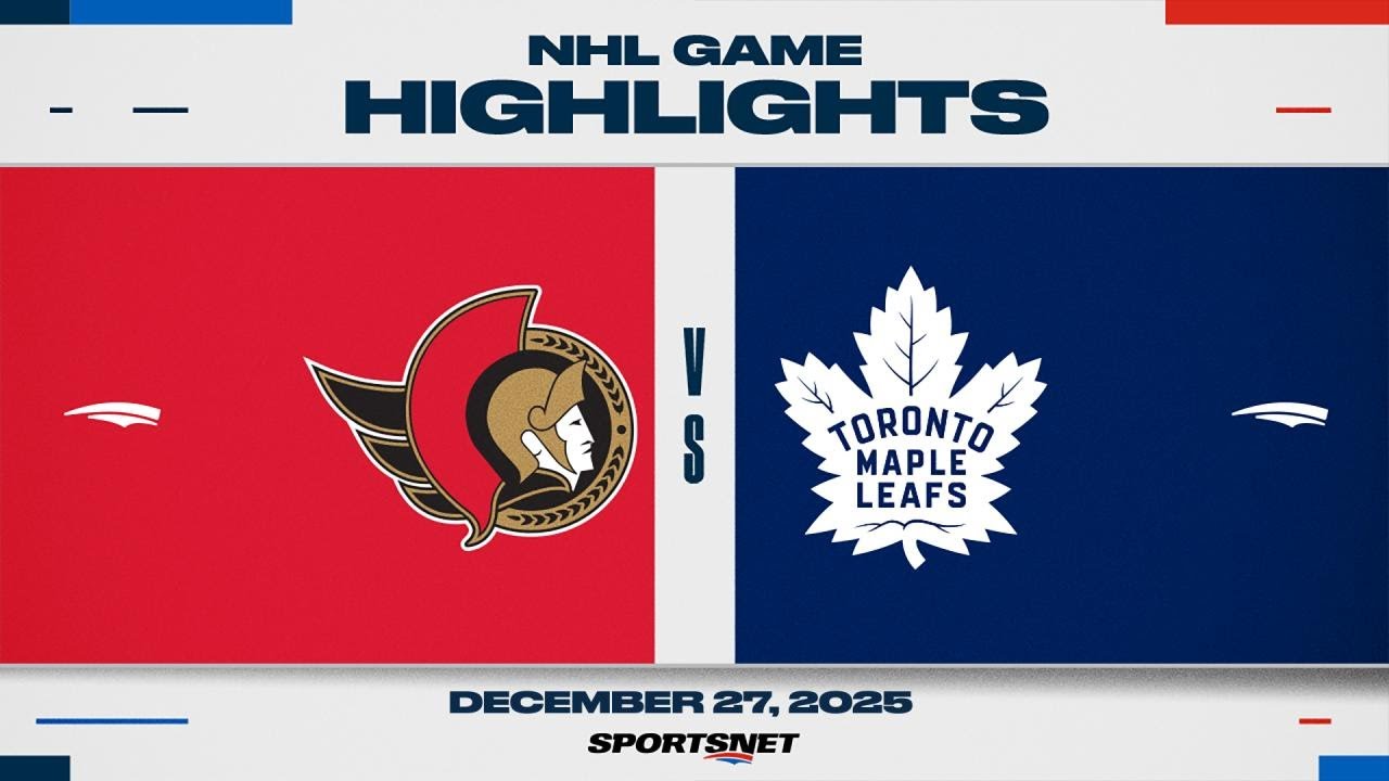 NHL Highlights | Senators vs. Maple Leafs - December 27, 2025