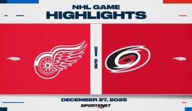 NHL Highlights | Red Wings vs. Hurricanes - December 27, 2025