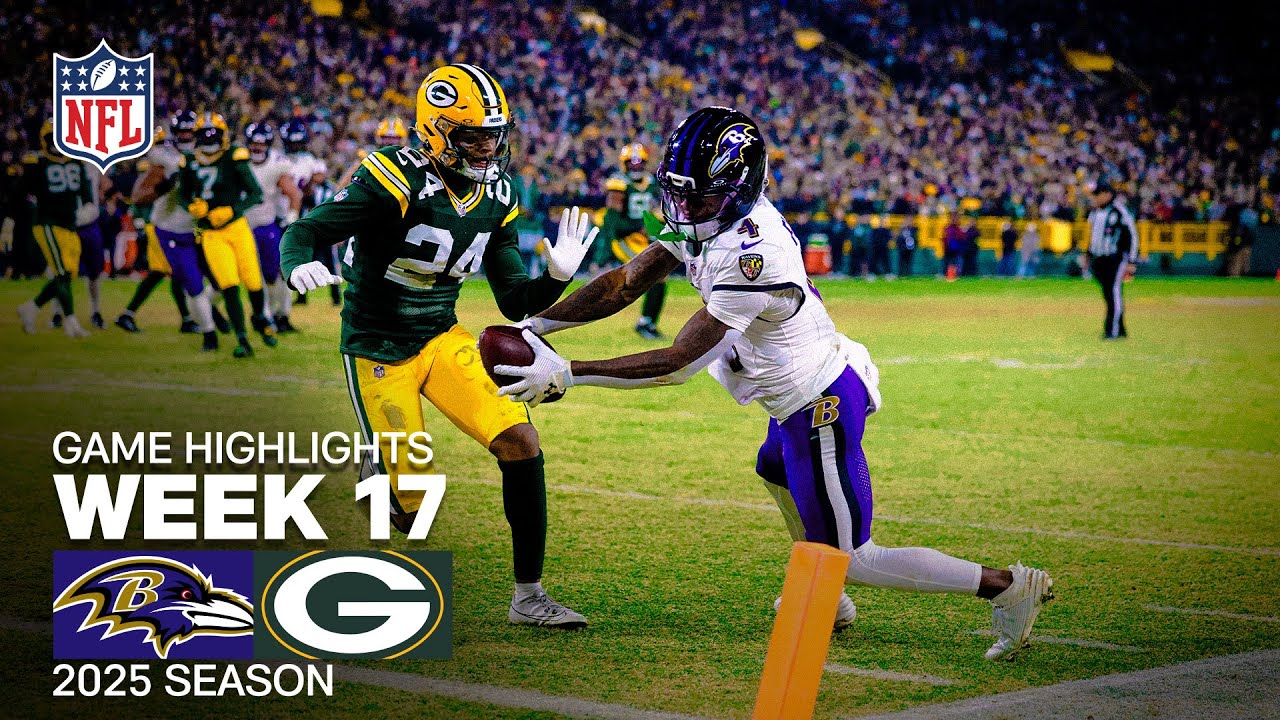 Baltimore Ravens vs Green Bay Packers Game Highlights | 2025 NFL Season Week 17
