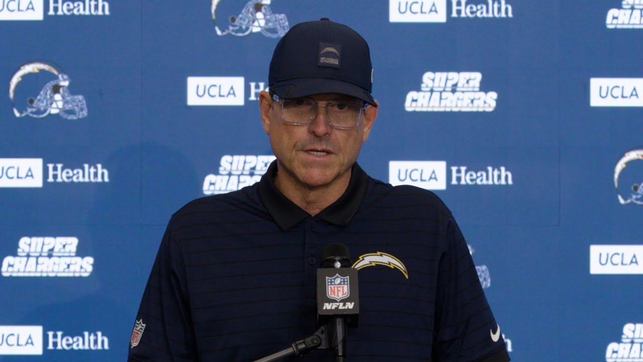 Jim Harbaugh Postgame Press Conference Vs Texans | LA Chargers