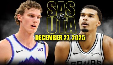 San Antonio Spurs vs Utah Jazz Full Game Highlights – December 27, 2025 | NBA Season