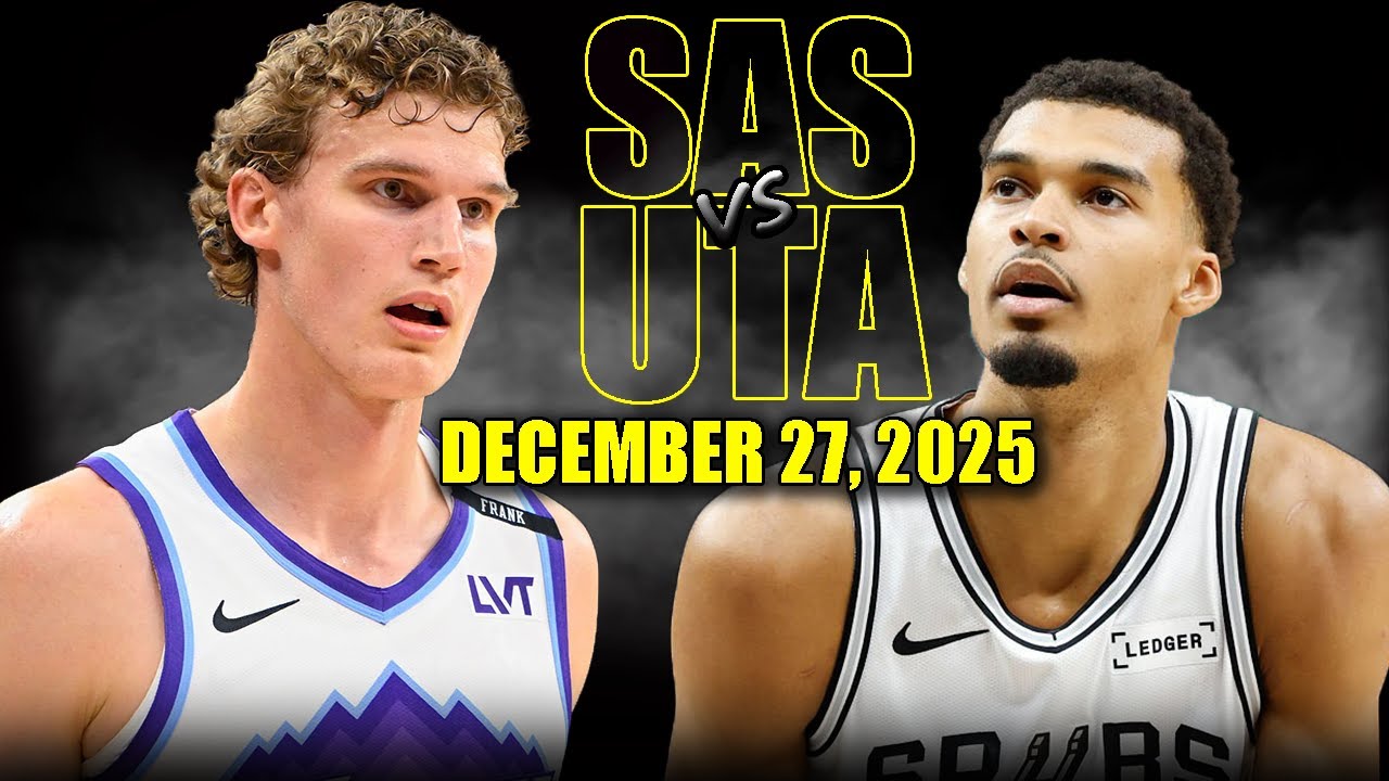 San Antonio Spurs vs Utah Jazz Full Game Highlights – December 27, 2025 | NBA Season
