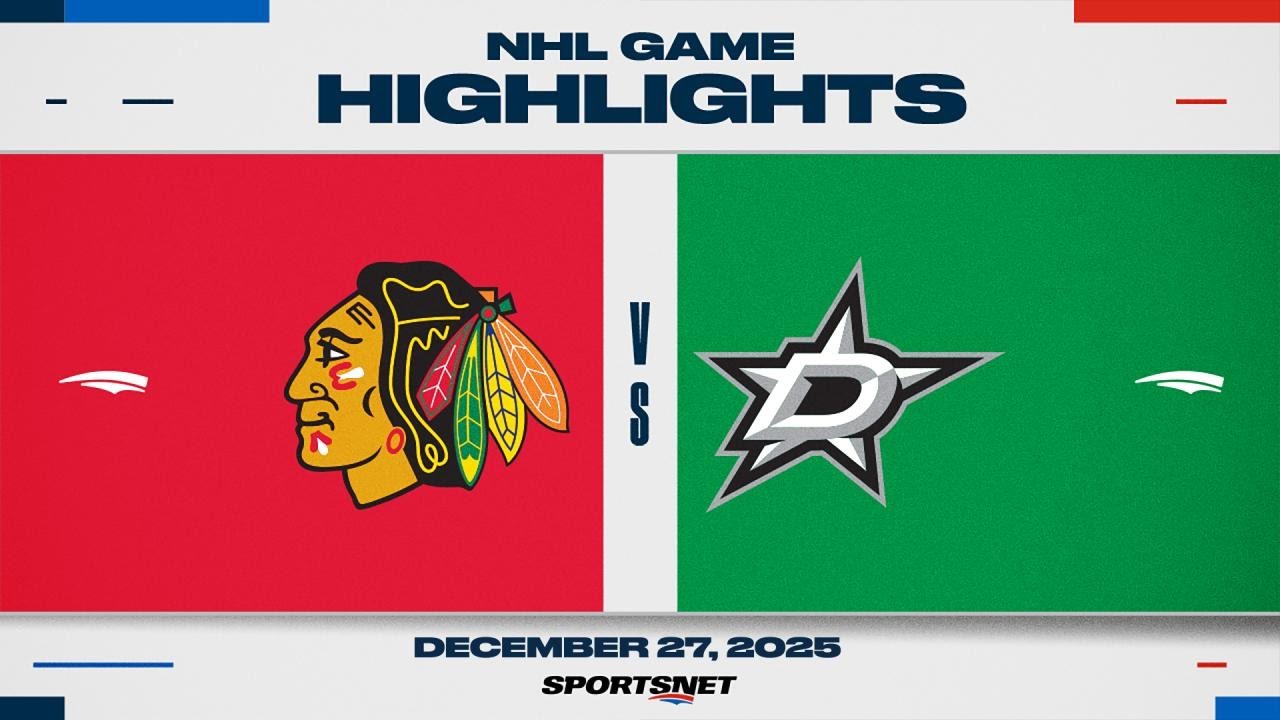 NHL Highlights | Blackhawks vs. Stars - December 27, 2025