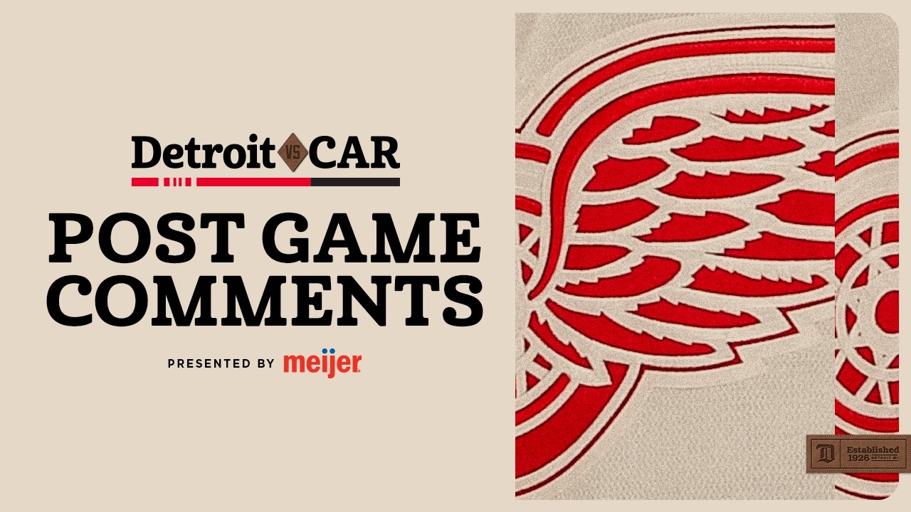 Moritz Seider, Lucas Raymond, Todd McLellan Post Game Comments @ CAR | Dec. 27, 2025