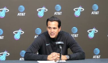 Erik Spoelstra On Miami Heat Win vs Pacers, Fast Pace, Wiggins Assertive, Jaquez and Jović Speed