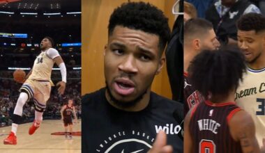 Giannis speaks on the windmill dunk at end of game that had Bulls heated 👀