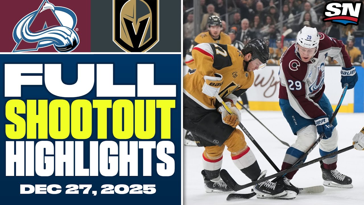 Colorado Avalanche at Vegas Golden Knights | FULL Shootout Highlights - December 27, 2025